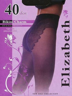 Колготки Elizabeth 40 den Bikini Charm Nero р.2 (00120/50) | 50 шт.