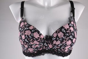 Бюстгальтер "Push-up" (D) (VS70557/Black-Pink) | 6 шт.