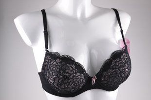 Бюстгальтер Push-up Кружево (VS2-127/Black/Beige) | 6 шт.