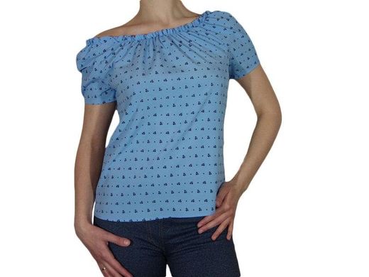 Жіноча блузка з коротким рукавом і складанням (AT512/2) | 3 шт.