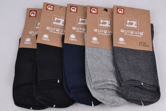 Підліткові шкарпетки однотонні "Cotton" (Арт. FY5095/35-38) | 5 пар