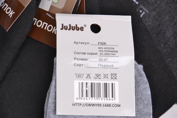 Шкарпетки чоловічі "JuJube" р. 40-47 (F506-15) | 12 пар