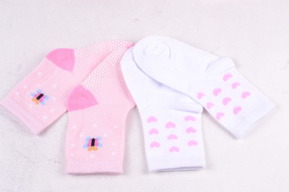 Шкарпетки Бавовняні на дівчинку (FEC5008/0-6) | 12 пар