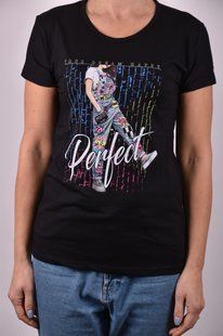 Футболка женская с рисунком "Cotton" (Арт. AR043/8) | 4 шт.