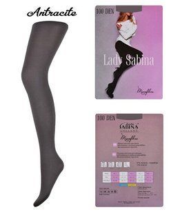 Колготки Lady Sabina 100 den Microfibra Antracite р.5 (LS100MF) | 5 штук.