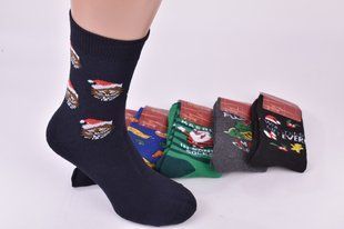 Носки мужские "Merry Christmas" МАХРА ХЛОПОК (Арт. FEA17-1) | 10 пар