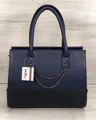 Каркасна жіноча сумка Селін з ланцюжком синього кольору (Арт. 32203) | 1 шт.
