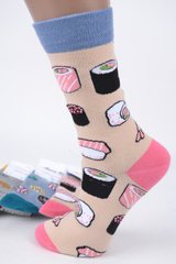 Шкарпетки жіночі з малюнком "Aura" COTTON (Арт. NC6569/35-38) | 5 пар