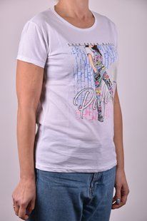 Футболка женская с рисунком "Cotton" (Арт. AR043/9) | 4 шт.