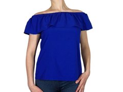 Жіноча блузка з воланом (AT513/Indigo) | 3 шт.