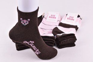 Шкарпетки жіночі з малюнком COTTON (Арт. OAM247) | 12 пар