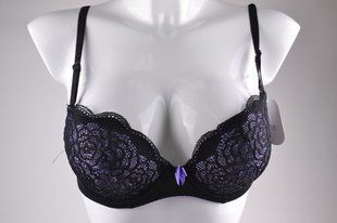 Бюстгальтер Push-up Кружево (VS2-127/Black/Lilac) | 6 шт.