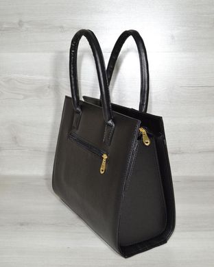 Женская сумка Бочонок черный с черной лаковой вставкой (Арт. 31610) | 1 шт.