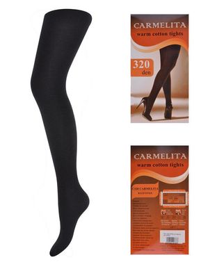 Жіночі теплі колготки "CARMELITA" Чорний (арт.C320/2) | 5 штук.