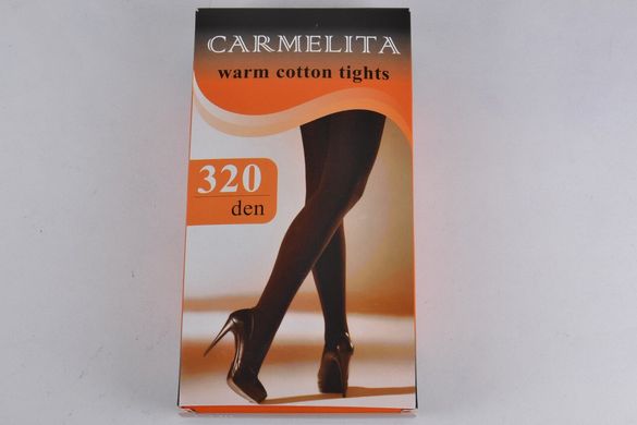 Жіночі теплі колготки "CARMELITA" Чорний (арт.C320/2) | 5 штук.