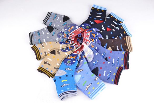 Дитячі шкарпетки на хлопчика "КОРОНА" Махра Бамбук (арт. LKC3208/M) | 12 пар