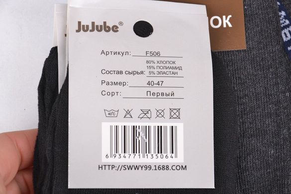 Шкарпетки чоловічі "JuJube" р. 40-47 (F506-2) | 12 пар