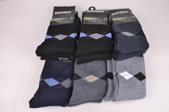 Чоловічі шкарпетки "КОРОНА" МАХРА БАМБУК (LKA1101) | 12 пар