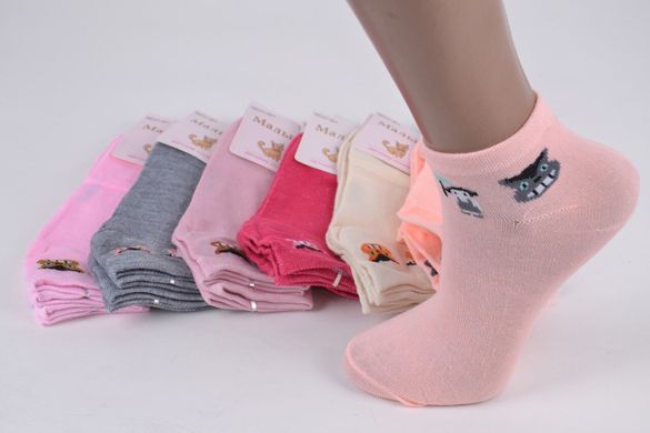 Шкарпетки дитячі на дівчинку "ХЛОПОК" (TKC321/L) | 12 пар