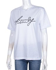 Жіноча футболка біла (Арт. DW007) | 5 штук.