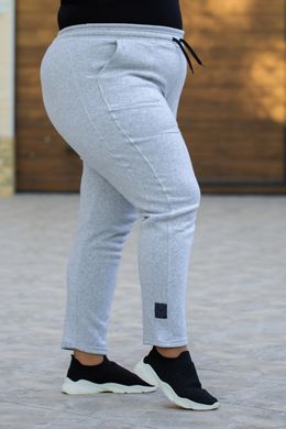 Спортивні штани жіночі на флісі БАТАЛ (Арт. KL378/B/Gray)