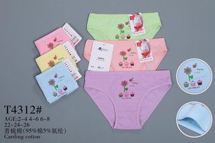 Труси дитячі на дівчинку "AURA" COTTON (Арт. T4312) | 12 шт.