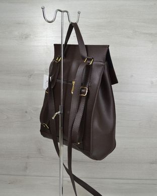 Молодіжний сумка-рюкзак шоколадногоо кольору (Арт. 44205) | 1 шт.