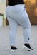 Спортивные штаны женские на флисе БАТАЛ (Арт. KL378/B/Gray)