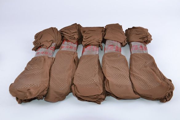 Шкарпетки капронові з гальмом Шоколадний (YL218/Ch) | 10 пар