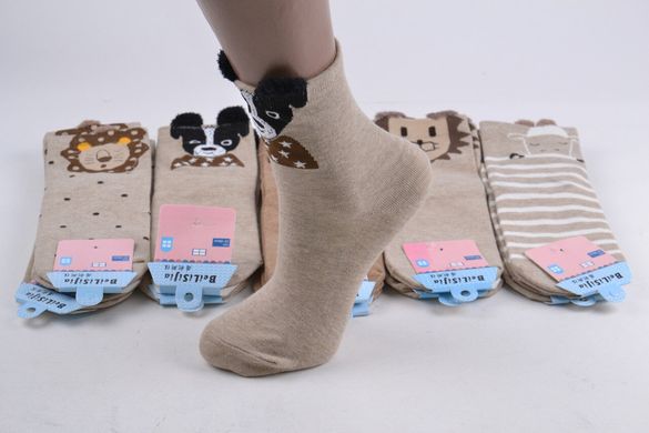 Женские носки "Мордочки" Cotton (SL1642/1) | 10 пар
