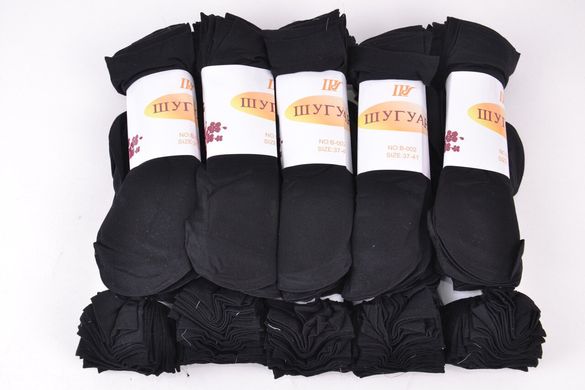 Шкарпетки капронові "Шугуан" 30 den Чорний (HB002/BL) | 10 пар