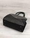 Женская сумка Конверт черного цвета со вставкой серый лаковый крокодил (Арт. 31818) | 1 шт.