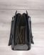 Каркасна жіноча сумка Адела чорного кольору зі вставкою чорний блиск (Арт. 32104) | 1 шт.