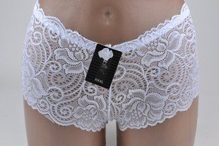 Трусики-шорты женские Кружевные (Арт. VS41/White) | 12 шт.
