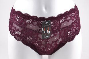 Трусики жіночі "Мереживо" (Арт. VSA018-1/Burgundy) | 6 шт.