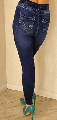 Лосины женские под джинс с вышивкой БАМБУК (Арт. FE8671) | 12 шт.