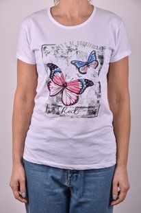 Футболка женская с рисунком "Cotton" (Арт. AR036/9) | 4 шт.