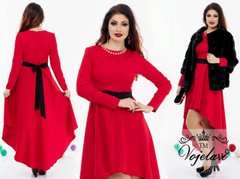 Женское Платье "Ассиметрия" (Арт. KL100/Red)