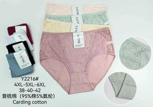 Труси жіночі Сліпи COTTON Батал (Арт. Y2216) | 12 шт.