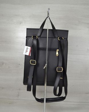 Молодежный сумка-рюкзак черного цвета (Арт. 44201) | 1 шт.