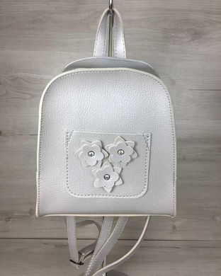 Молодіжний рюкзак Квіти срібного кольору (Арт. 44311) | 1 шт.