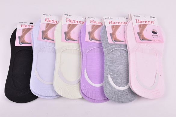 Шкарпетки-Сліди жіночі однотонні "Наталі" ХЛОПОК (Арт. TKB002) | 12 пар