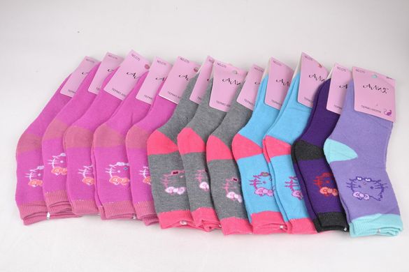 Шкарпетки підліткові на дівчинку бавовна МАХРА (ALC70/30-35) | 12 пар