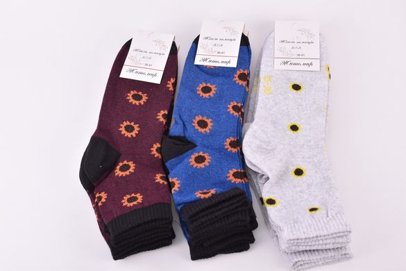 Шкарпетки жіночі з малюнком "Житомир" бавовна (Арт. OAM375) | 12 пар