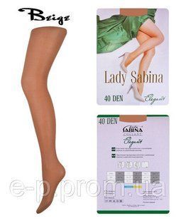 Колготки Lady Sabina 40 den Elegant Beige р.6 (Арт. LS40El6)