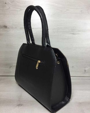 Женская сумка Конверт черного цвета со кофейная реплилия (Арт. 31815) | 1 шт.