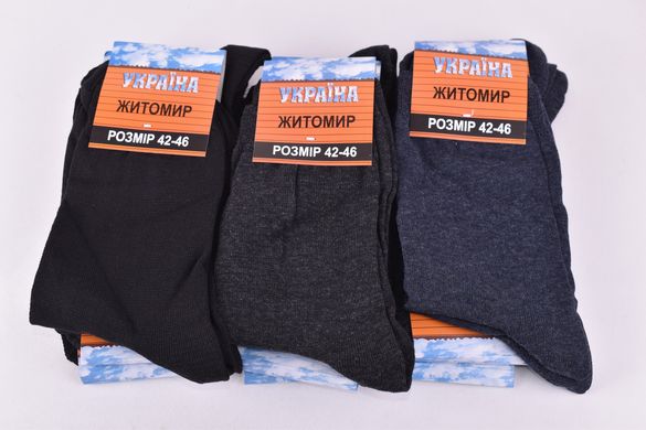 Шкарпетки чоловічі "Житомир" ХЛОПОК (Арт. Y003/AT) | 12 пар