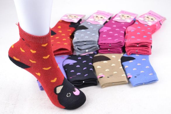 Шкарпетки дитячі на дівчинку "Корона" МАХРА ХЛОПОК (Арт. LKC3225/L) | 12 пар