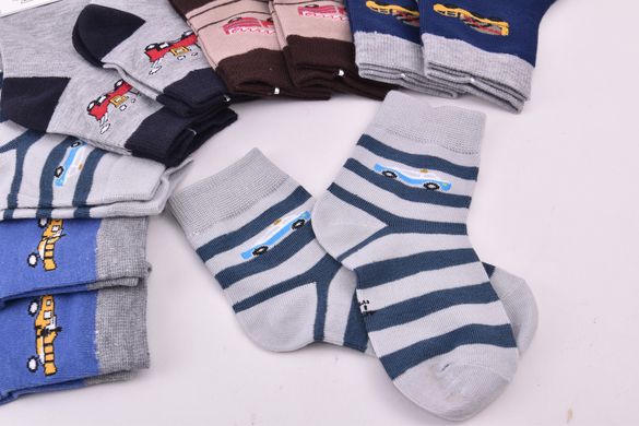 Шкарпетки дитячі на хлопчика "Фенна" ХЛОПОК (Арт. FEC605/3-5) | 10 пар