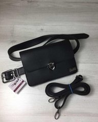 Жіноча сумка на пояс- клатч Арья чорного кольору (Арт. 60404) | 1 шт.